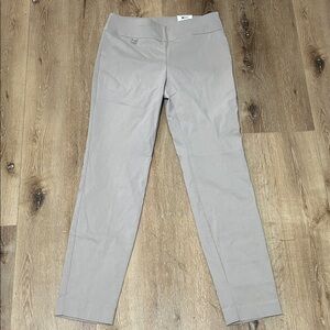 Alfani Women's Grey Slim-Fit Long Trousers